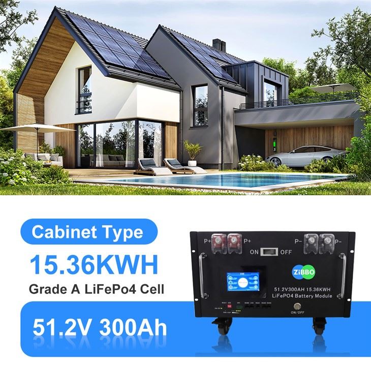 51.2V 300AH LiFePO4 Phosphate Rack Mountable Battery