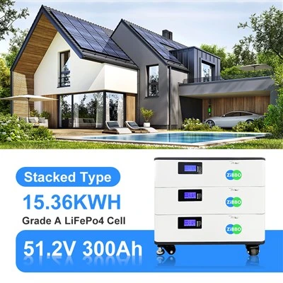 Жилищно съхранение на енергия 15KWH слънчева подредена батерия 51.2V 300Ah дълъг жизнен цикъл
